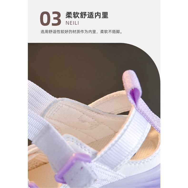 Giày Sandal Thể Thao Đế Mềm Chống Trượt Hở Ngón Thời Trang Mùa Hè Dành Cho Bé Gái 2022