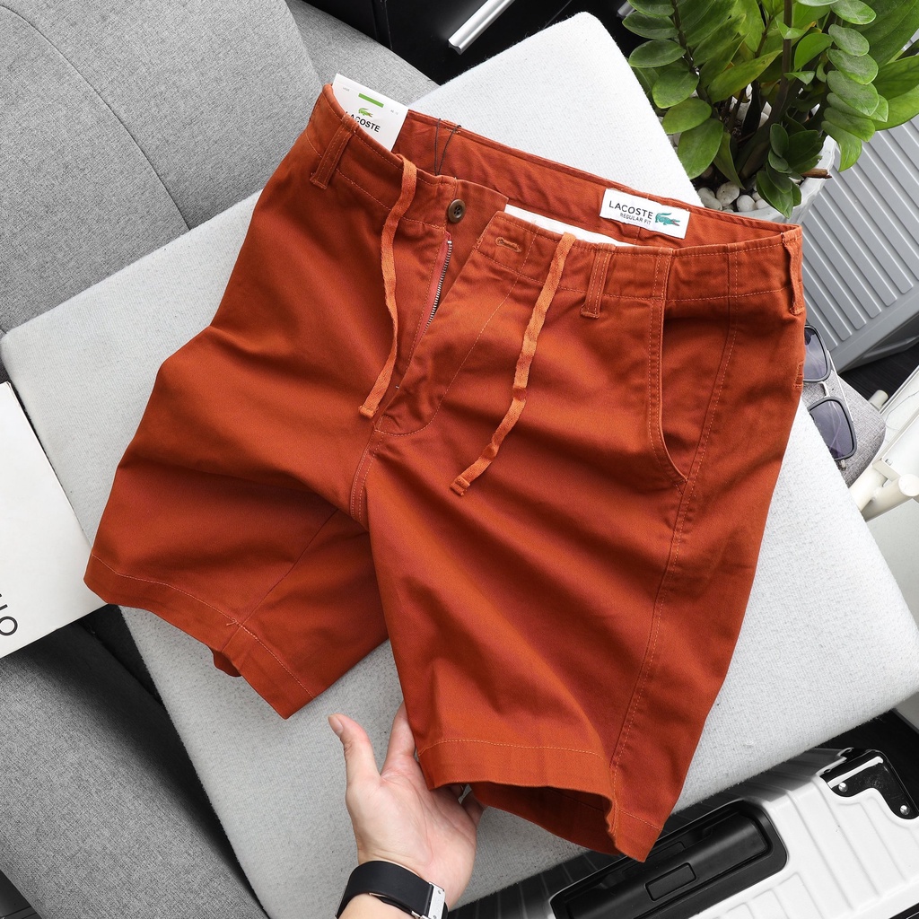 Quần short kaki nam SLIM FIT lưng rút xuất dư big size 100kg - 3bros