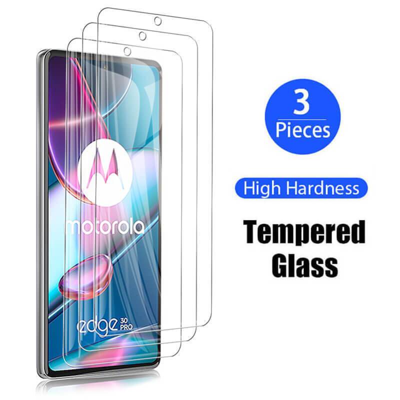 3 Chiếc Full Cover Cho Motorola Moto Edge 30 20 Pro Lite Kính Bảo Vệ Cho Moto G10 G20 G30 Bảo Vệ Màn