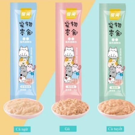 Combo 100 thanh súp thưởng 10 loại cho mèo bổ sung dinh dưỡng - NSX luôn mới, được in trên bao bì