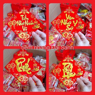 Dán vải nhung trang trí tết