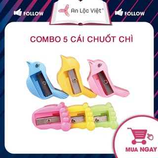 Combo 5 cái gọt bút chì, chuốt chì nhỏ gọn siêu dễ thương qbx002