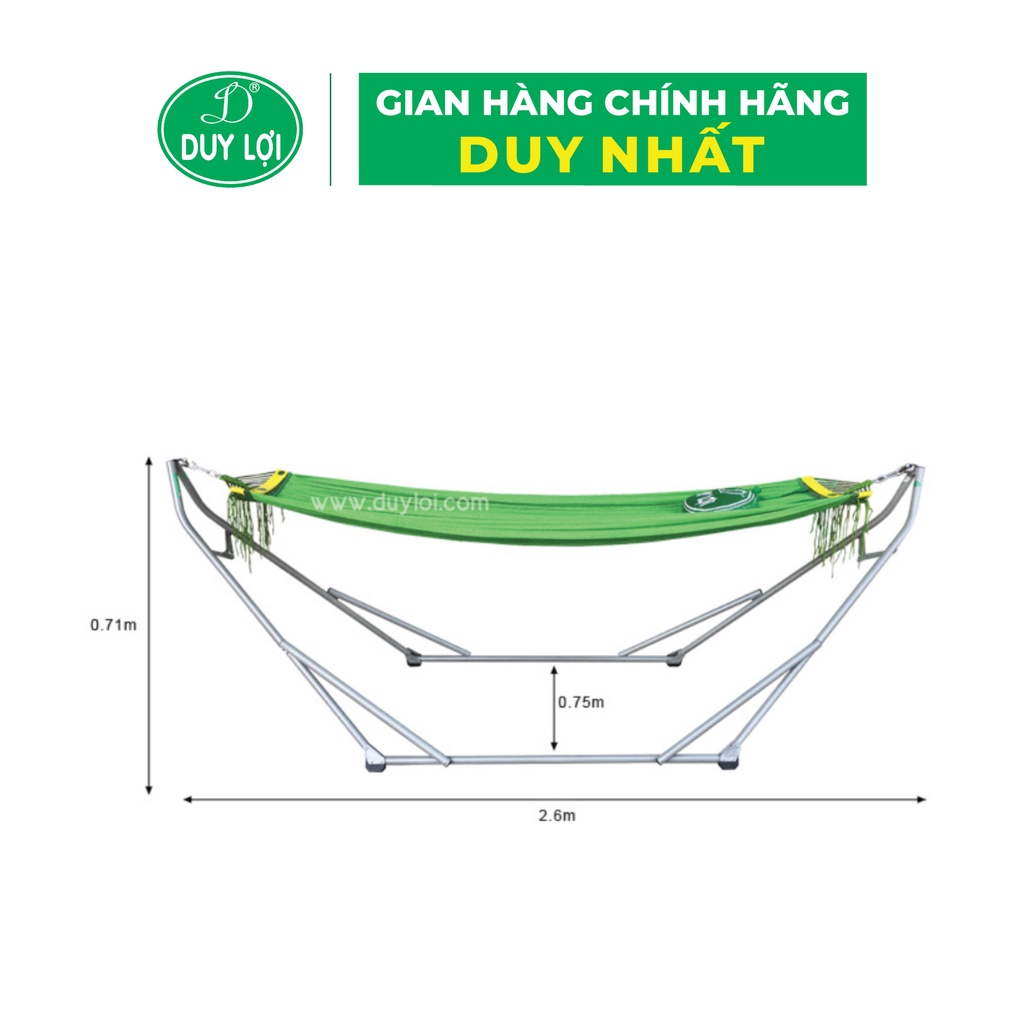 BỘ VÕNG XẾP DUY LỢI THÉP CỠ LỚN - QUÀ TẶNG10 MÓC ÁO