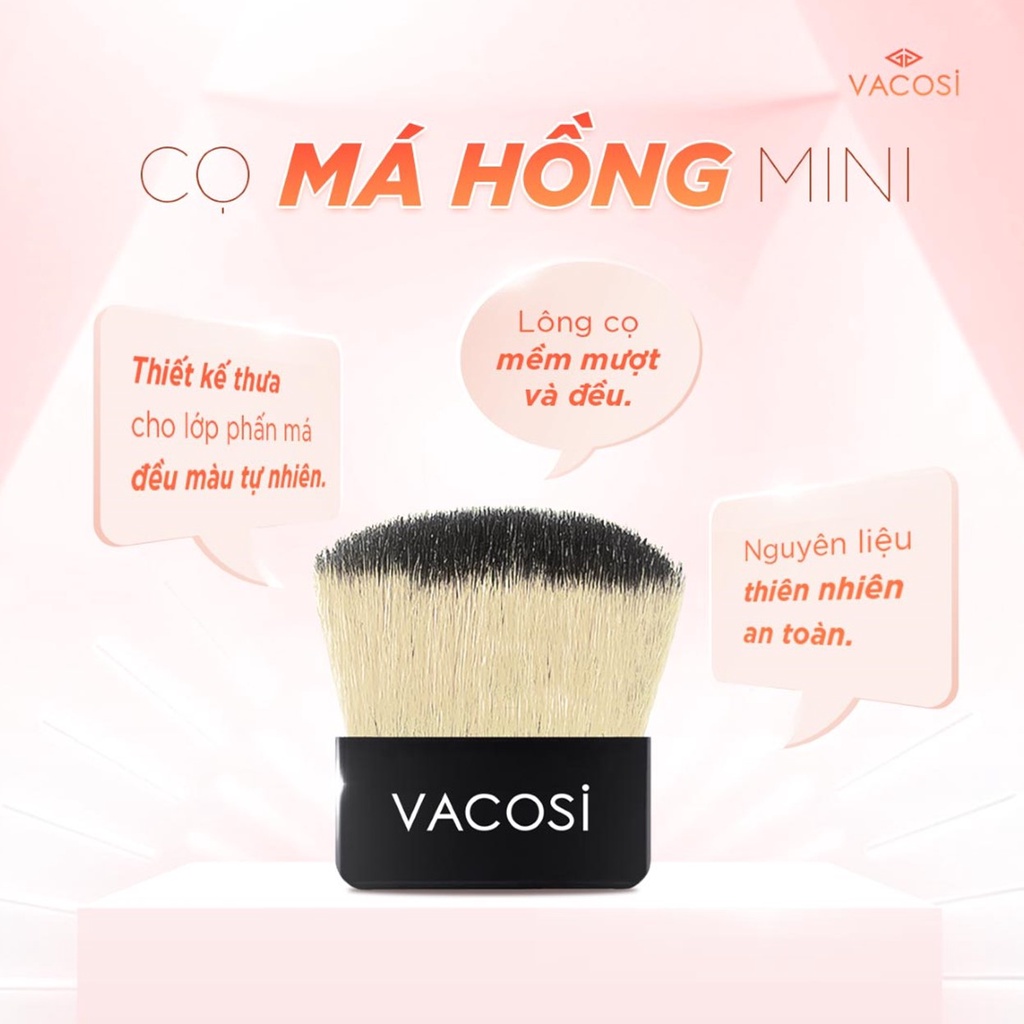 Cọ Má Hồng Mini Vacosi M19