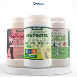Combo sắc đẹp cho phụ nữ OVOVITA bổ sung chất xơ và Collagen