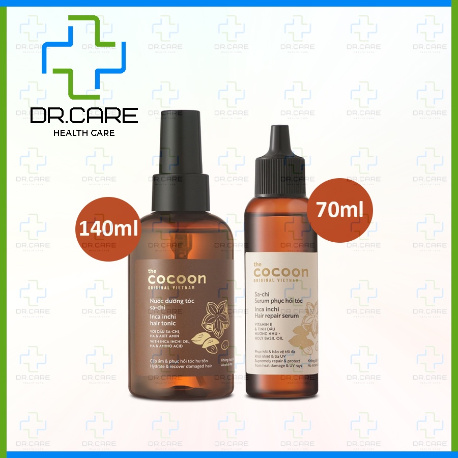 Nước dưỡng, Serum Sa-chi Cocoon dưỡng tóc, phục hồi tóc hư tổn, tóc khoẻ, mềm mượt [sachi, sa chi, co coon]