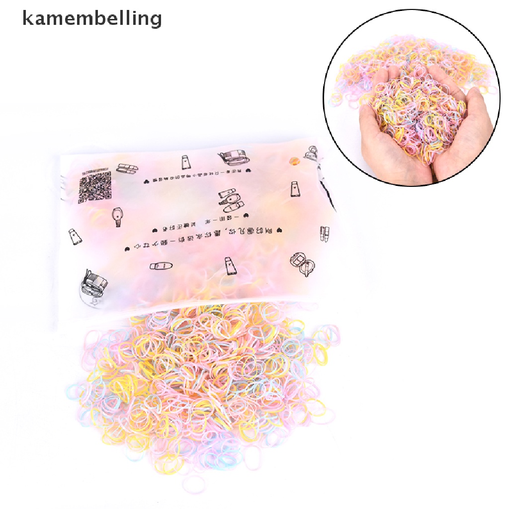 Hộp 2500 Dây Chun Buộc Tóc Trong Suốt Dễ Thương Cho Bé