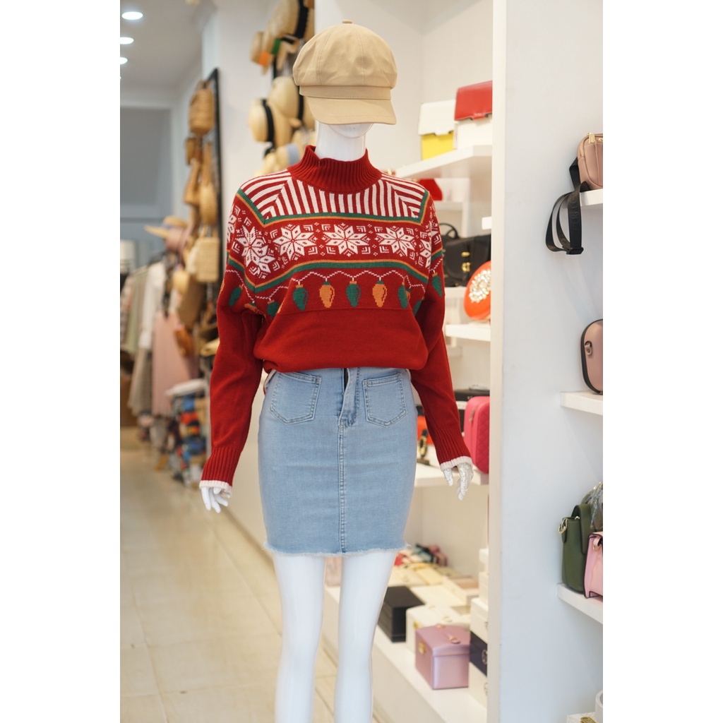 Áo Len Hoạ Tiết Noel 947
