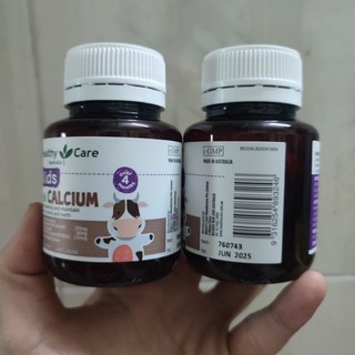 Viên uống canxi sữa cho bé - Milk Calcium Healthy care, lọ 60 viên(Mẫu mới