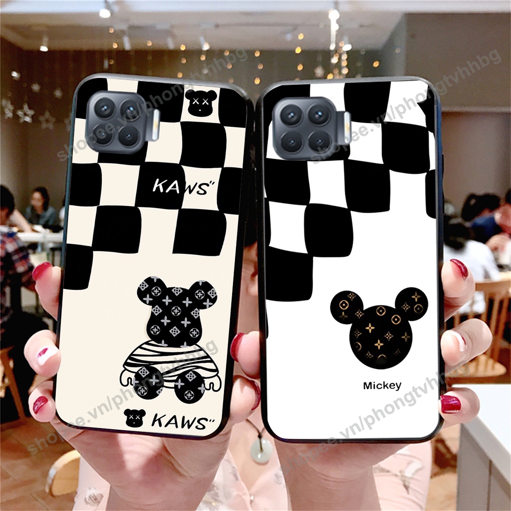 Ốp lưng Oppo A73 / A93 BEARBRICK, KAWS ngầu cute siêu bền