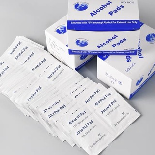 Lẻ 10 miếng bông tẩm cồn đa năng ( nailbox )