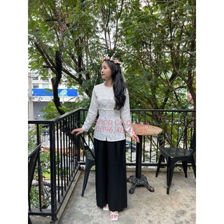 ÁO BÀ BA GẤM CHỮ NỔI ( KHÔNG KÈM QUẦN )