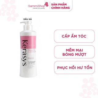 Dầu Gội/ Dầu xả Cao Cấp Cho Tóc Hư Tổn Kerasys Repairing Shampoo (600ml) ( trắng hồng)