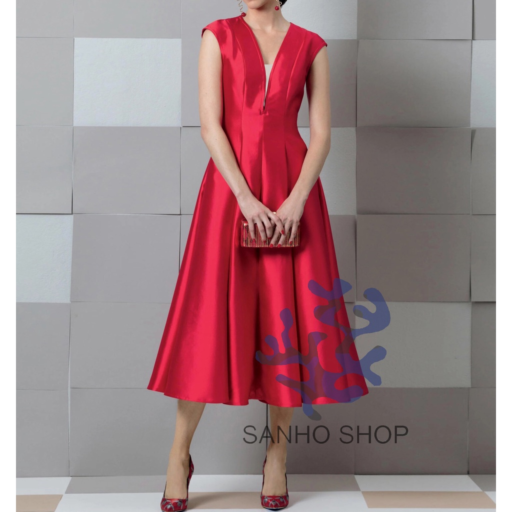 ĐẦM MIDI T.ALB0T EASY FLARED