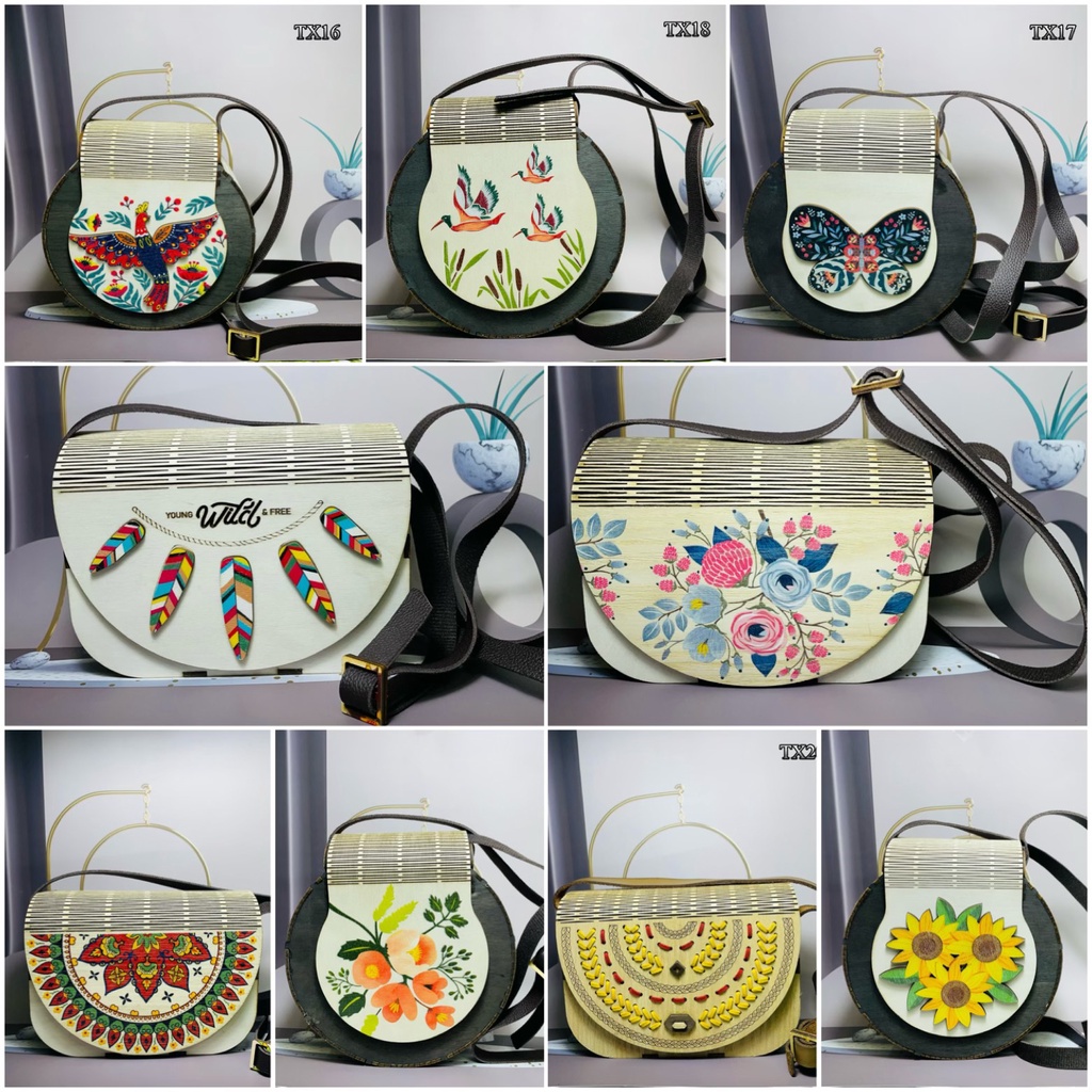 Túi Xách Gỗ Vintage Độc Lạ Thời Trang Cá tính - Túi Handmade Made in Việt Nam