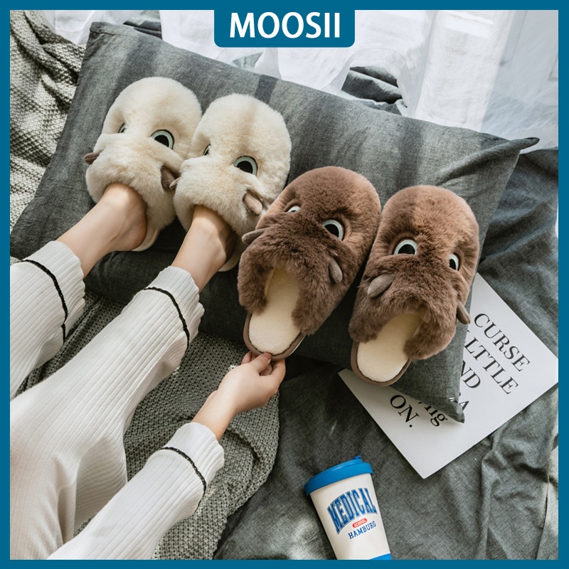 Tikp Dép Bông Đi Trong Nhà Ấm Áp Dễ Thương Cho Nam Và Nữ Y1126