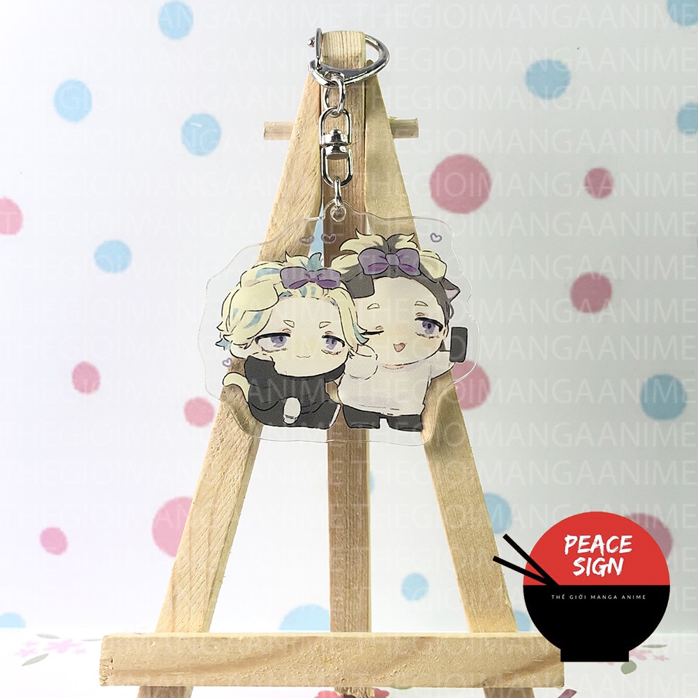 Móc khóa TOKYO REVENGERS ver TAI MÈO LÙN Kịch Trường Của Takemichi anime chibi mica trong acrylic xinh xắn keychain
