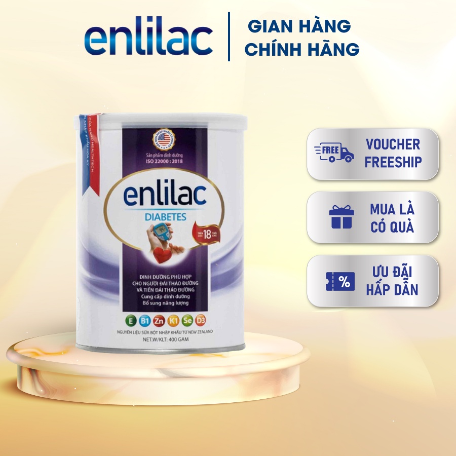 Sữa bột Enlilac Diabetes 400gr/900gr giúp ổn định đường huyết