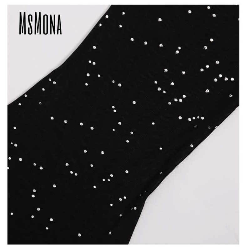 MsMona Quần Dài Dáng Ôm Màu Đen Trơn Thời Trang 2022 Quyến Rũ Cho Nữ