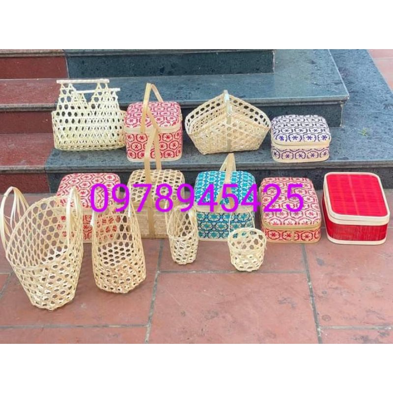 Xưởng giỏ tre/làn tre/giỏ tre đựng quà tết/giỏ quà tết bằng tre