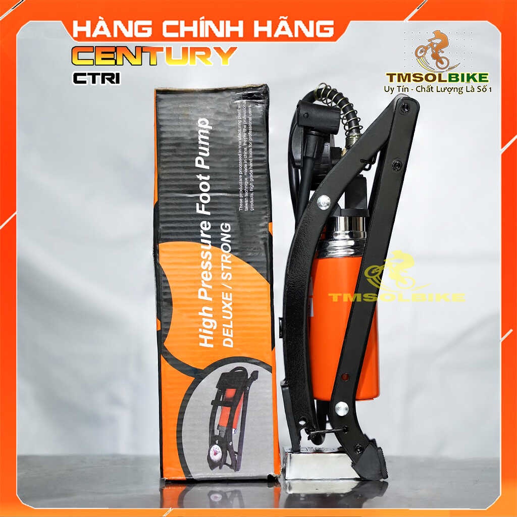 Bơm Chân Xe Đạp Xe Máy Century