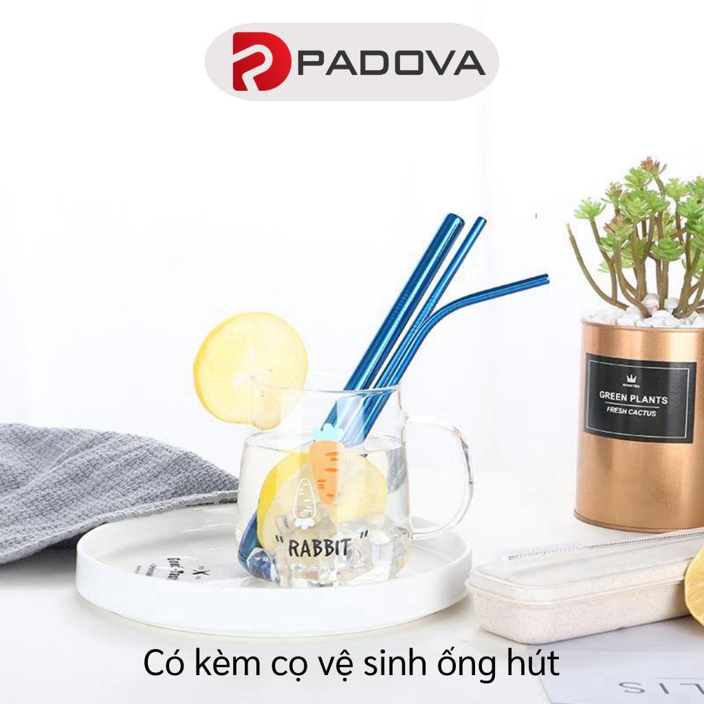 Bộ 4 Món Ống Hút Thép Không Gỉ Có Cọ Rửa Và Hộp Đựng Thân Thiện Môi Trường PADOVA 7828