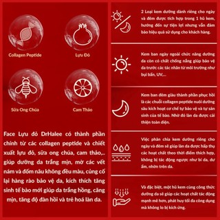 Kem dưỡng ngày đêm Ruby Lựu Đỏ DrHalee