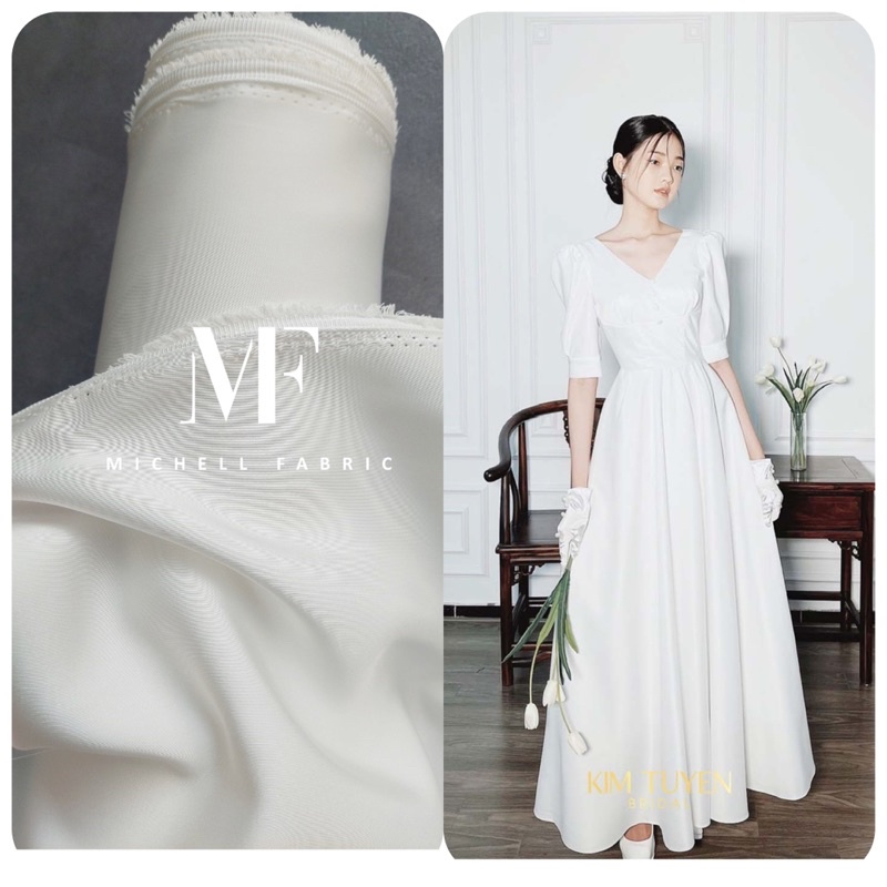 Vải Taffeta Phi Lụa Cao Cấp - Vải May Đầm Cưới & Đồ Tiệc - Sỉ Và Lẻ