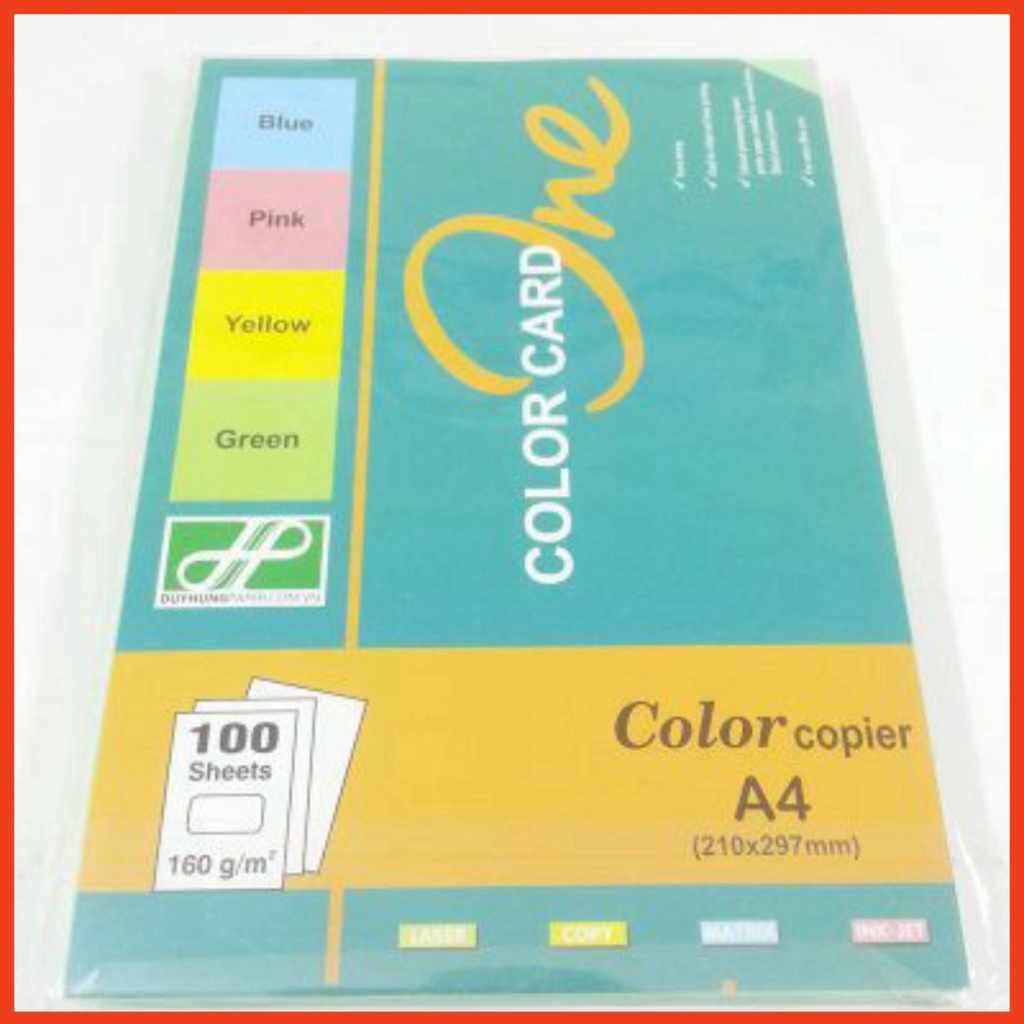 Bìa màu A4 One tập 100 tờ (có 5 màu lựa chọn)