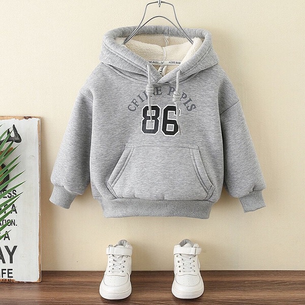 Áo nỉ hoodie trẻ em thu đông siêu yêu cho bé trai bé gái 12-38kg - CFLINE