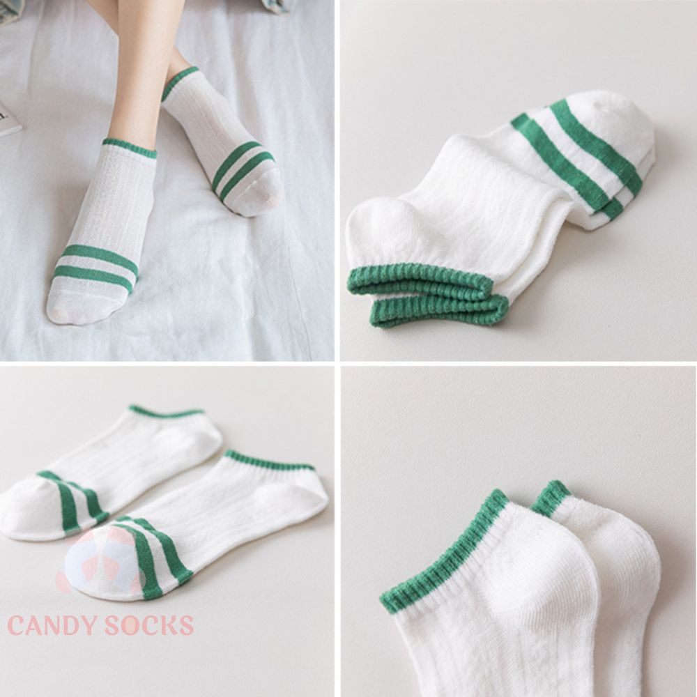 Tất nữ vớ nữ cổ thấp, Set 5 đôi tất nữ phong cách Hàn Quốc, co dãn 4 chiều, chất liệu cotton Hàn cao cấp TN-190