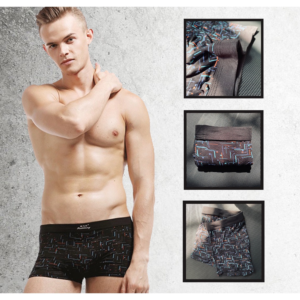 Quần boxer nam họa tiết S.Ọ.C Đ.E.N Paililong cotton thấm hút tốt, co giãn 4 chiều NPP Paililong.official