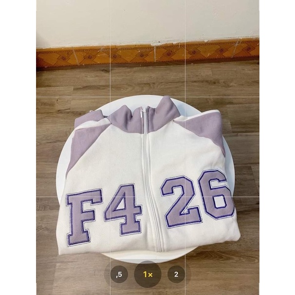 Áo khoác nỉ ngoại Phối Tím F426 Unisex [FREESHIP] Hoodie zip form rộng tay phồng kiểu dáng hàn quốc cá tính ulzzang