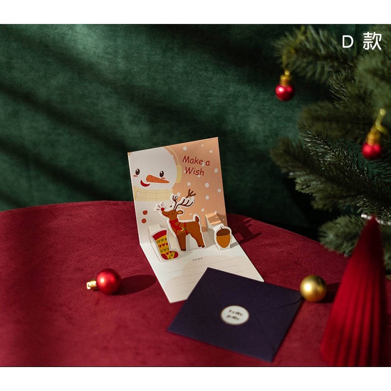 Thiệp Giáng Sinh 3D nhiều mẫu xinh xắn