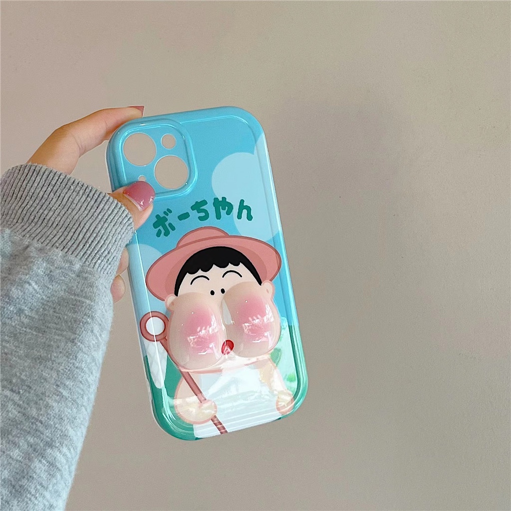 Ốp Điện Thoại TPU Mềm Hình Khuôn Mặt Hoạt Hình IMD Cho iphone 14 Pro Max 13 Pro Max 12 Pro Max