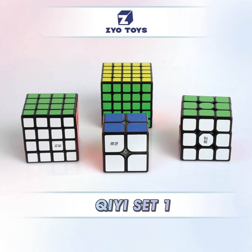 Combo 4 Rubik  SET 1 QiYi - Đồ Chơi Trí Tuệ - ZyO Toys