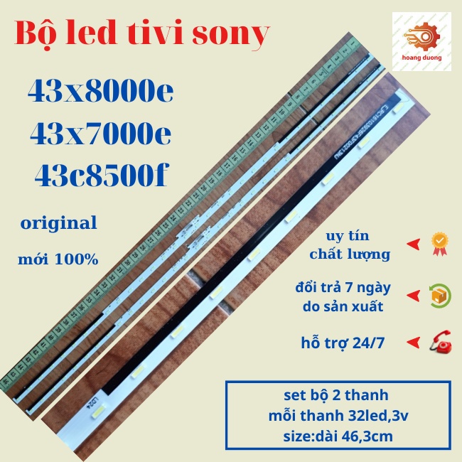 Thanh led tivi sony, 43x8000e,43x7000e,43x8500f-dthoangduong.