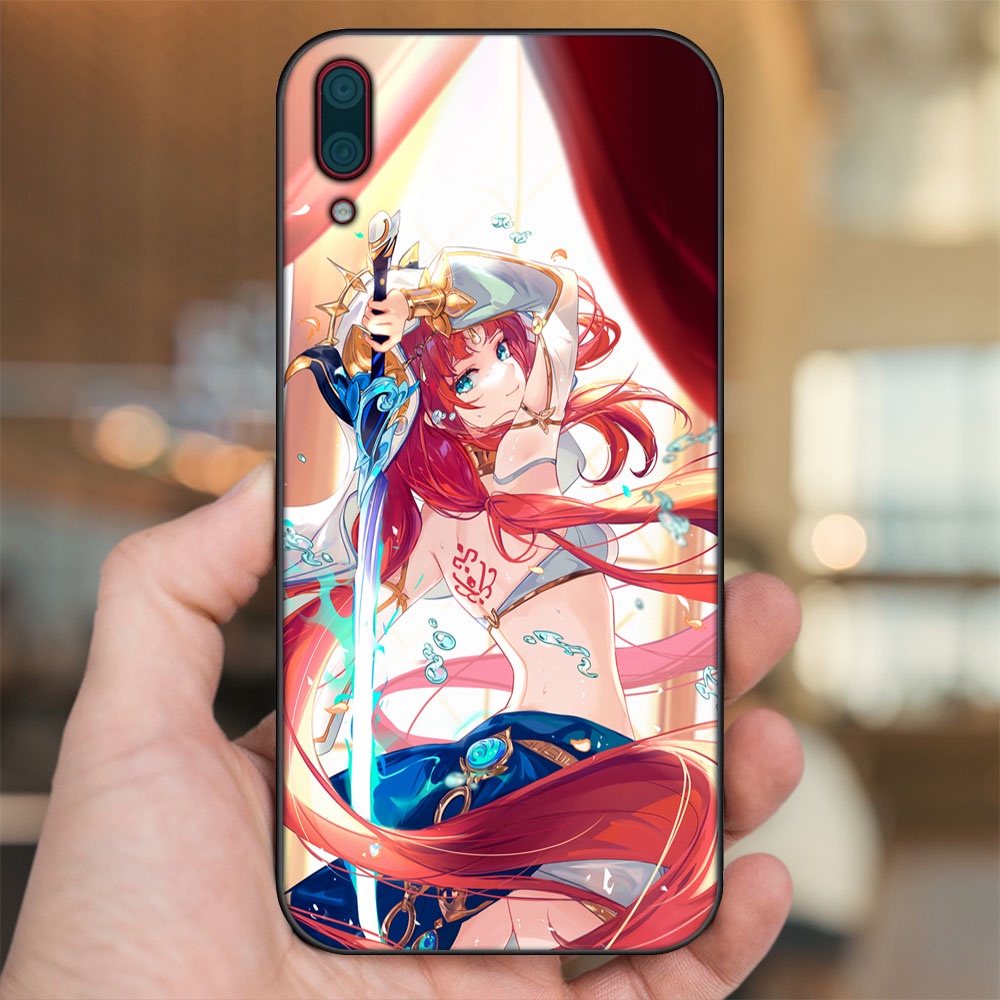 Ốp lưng Huawei Y7 Pro 2019 viền đen in hình Nilou Genshin Impact