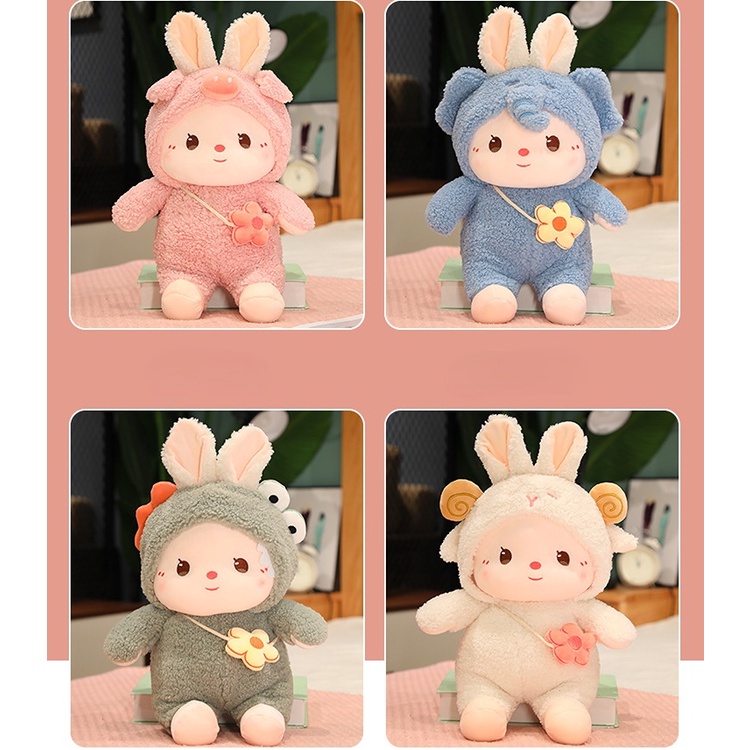 Thỏ Nhồi Bông Dễ Thương 28CM 35CM 50CM