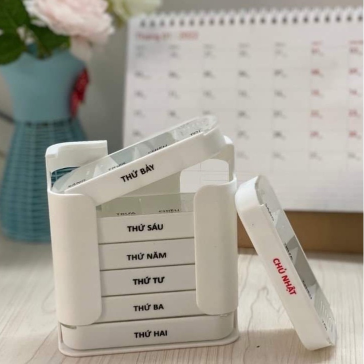 Hộp đựng thuốc 7 ngày 7 tầng đa năng Tashuan TS5317