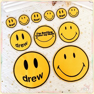 ♚ sticker ủi thêu hình mặt cười ♚ 1 miếng dán ủi quần áo hình ngôi nhà mặt cười