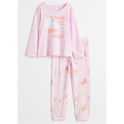 Set bộ pijama hồng make today count