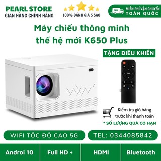 Máy chiếu MINI- Máy chiếu mini KAW650, KAW550 full HD 1080P hệ điều hành android 9.0 đồng bộ với điện thoại không dây