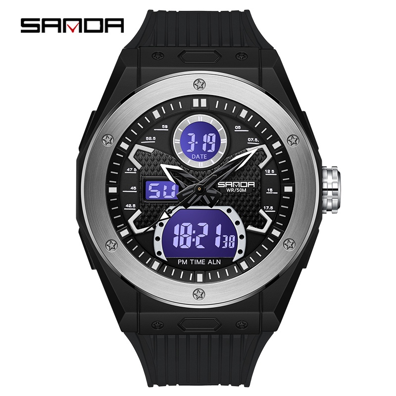 Đồng Hồ Điện Tử Đa Năng Chống Thấm Nước Sanda SD3138-9