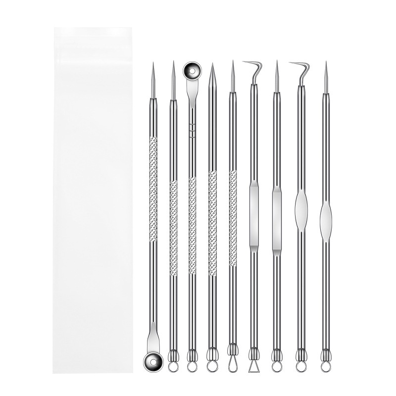 Bộ 9 Dụng Cụ Nặn Mụn Đầu Đen