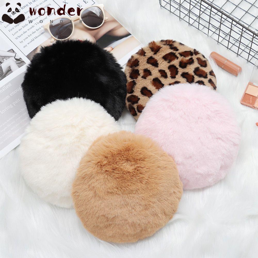 Túi Xách Đeo Vai Hình Tròn Phủ Lông Nhung Thời Trang Nữ Sành Điệu