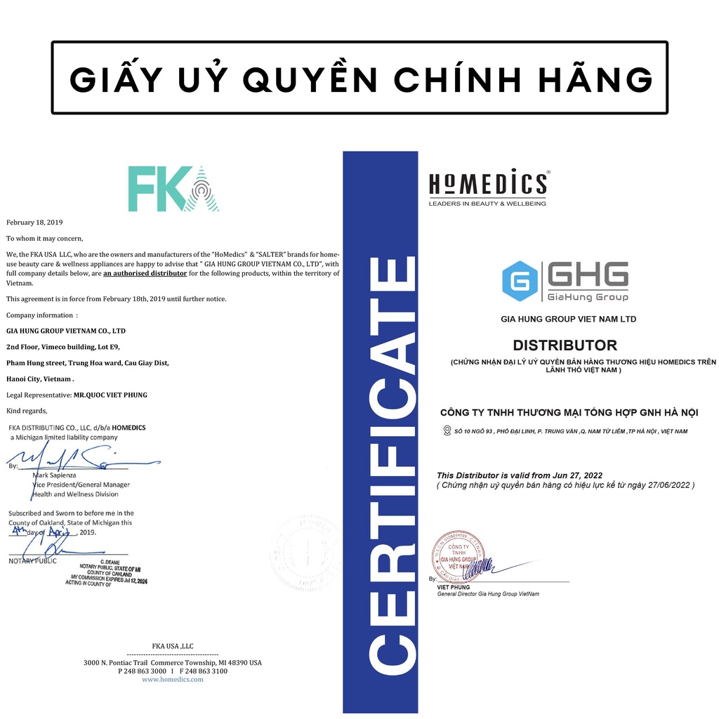 Súng máy massage cầm tay Homedics HHP-810 HTBeauty 6 đầu massage trị liệu nóng & lạnh giảm đau nhức cơ, xương khớp