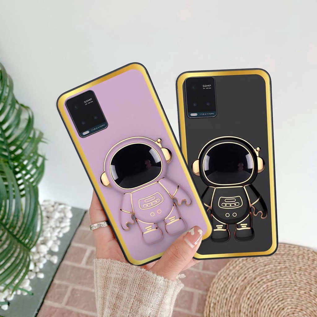 Ốp lưng Vivo Y21 / Y21s / Y33s in hình hiệu ứng 3D phi hành gia robot đáng yêu, ốp rẻ đẹp