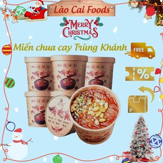 Miến chua cay Trùng Khánh, Miến ăn liền hộp 108g, 1 thùng 6 hộp, ăn vặt Trung Quốc, Lào Cai Foods