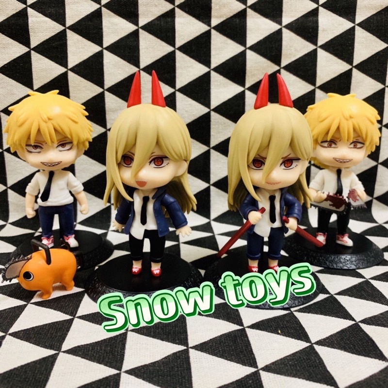 Mô hình Chainsaw Man - Set mô hình nhân vật Denji Pochita và Power cực nét  - Denji Pochita Power